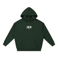 Cross Design Boxy Heavyweight Hoodie