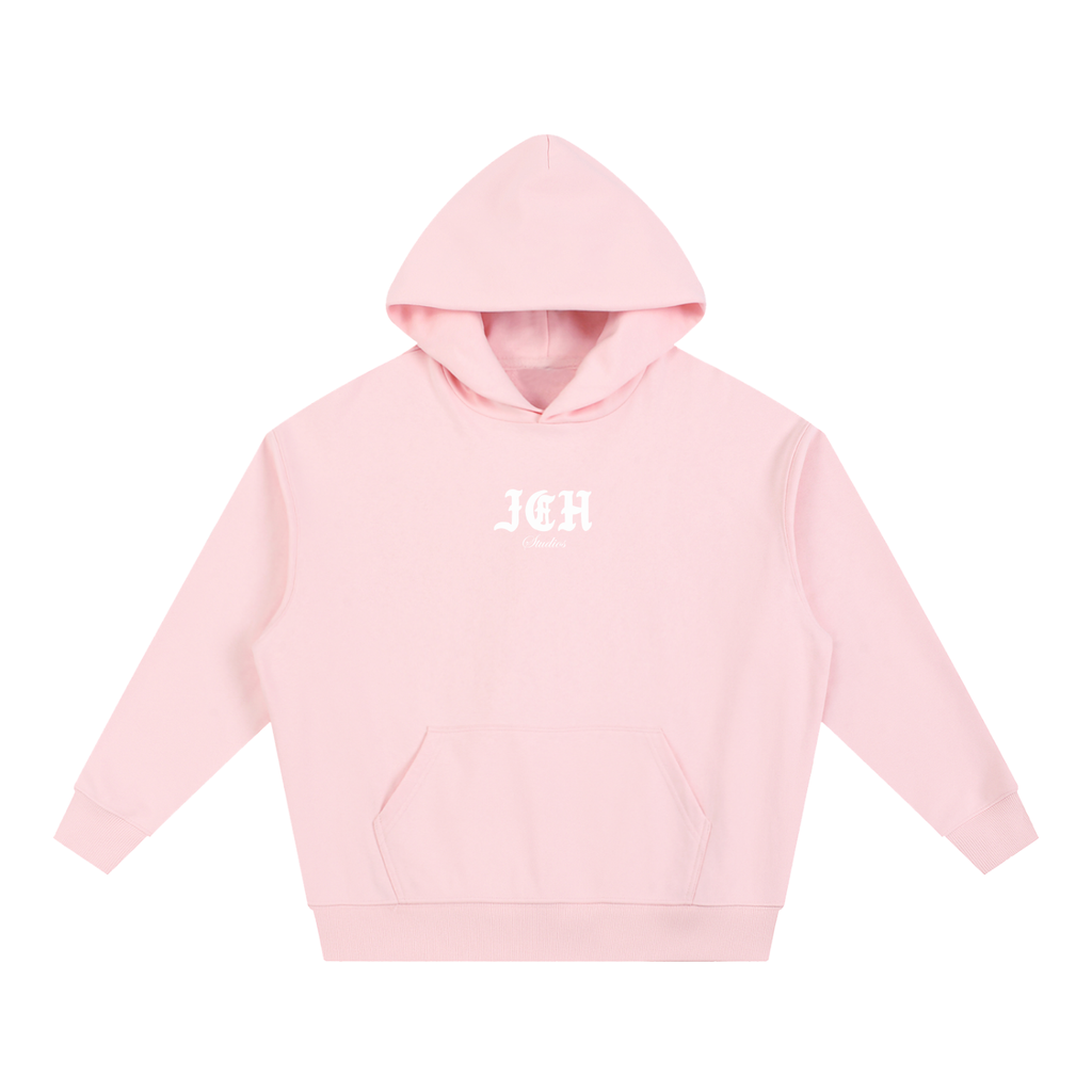 Cross Design Boxy Heavyweight Hoodie