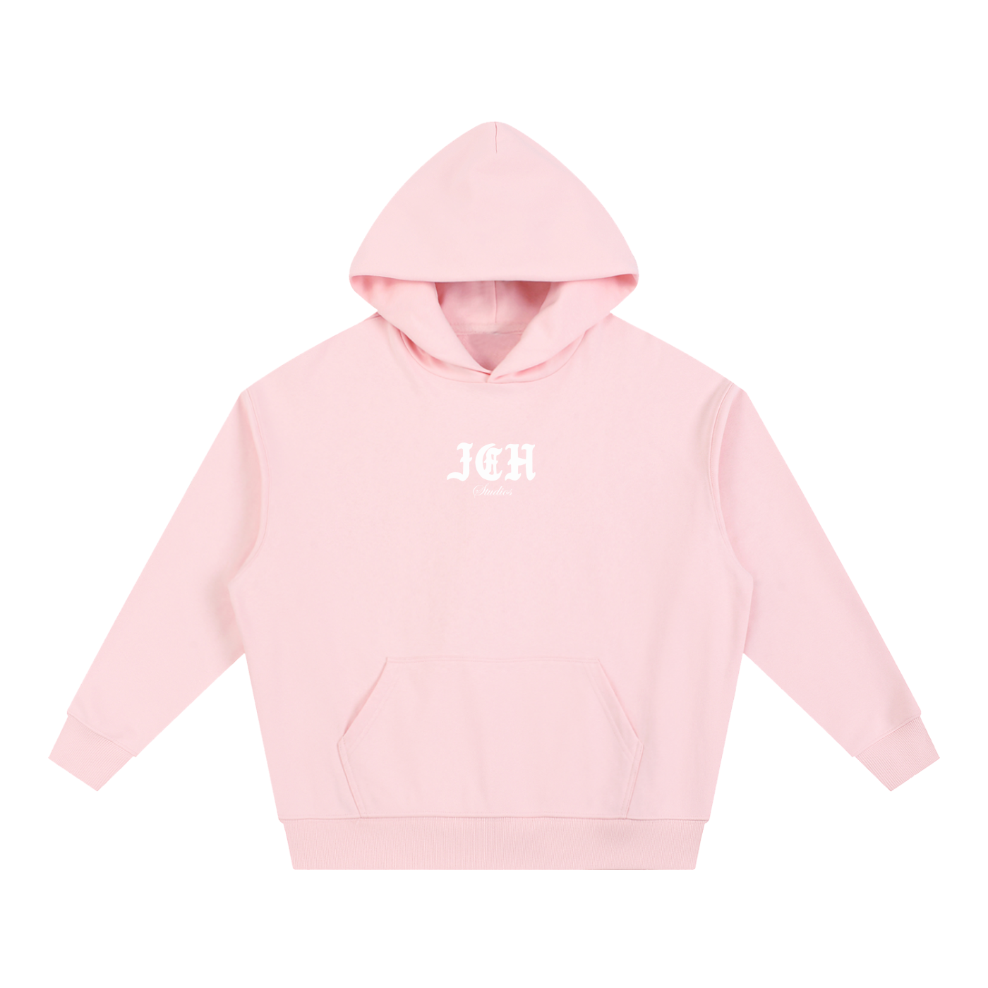 Cross Design Boxy Heavyweight Hoodie