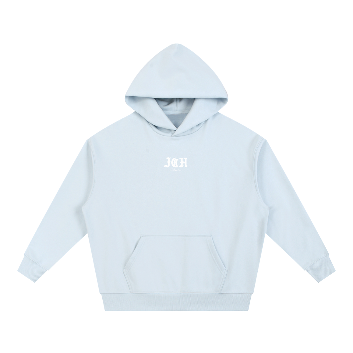 Cross Design Boxy Heavyweight Hoodie