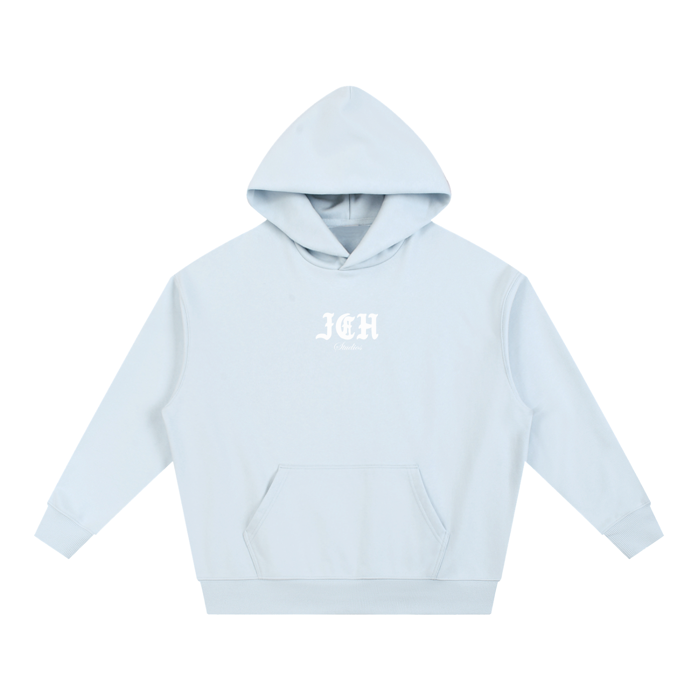 Cross Design Boxy Heavyweight Hoodie