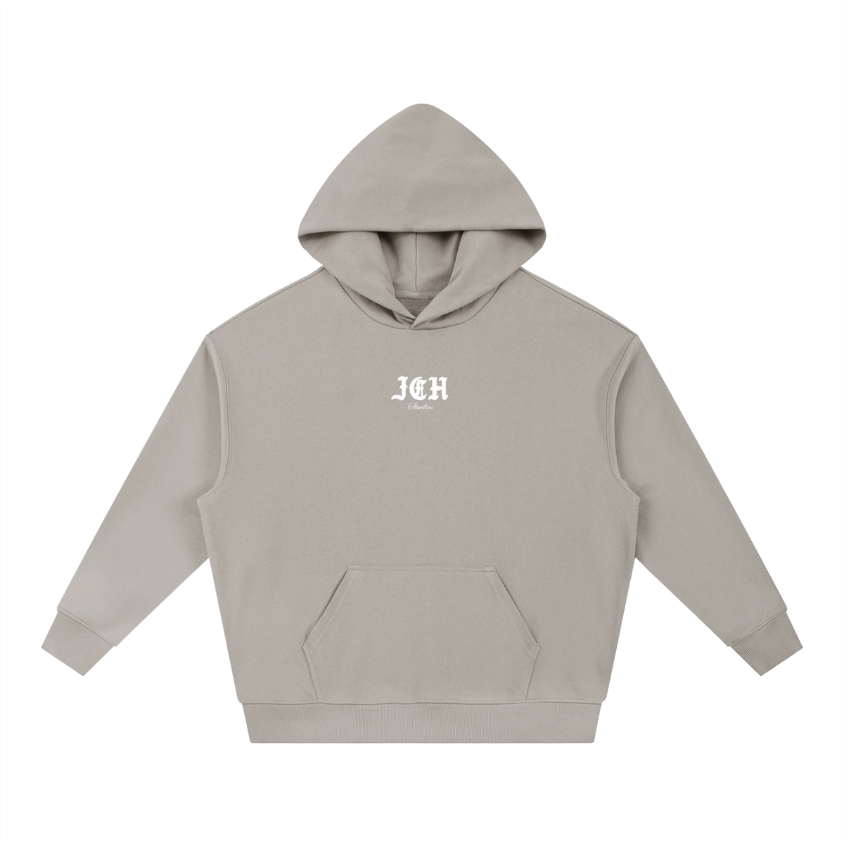 Cross Design Boxy Heavyweight Hoodie